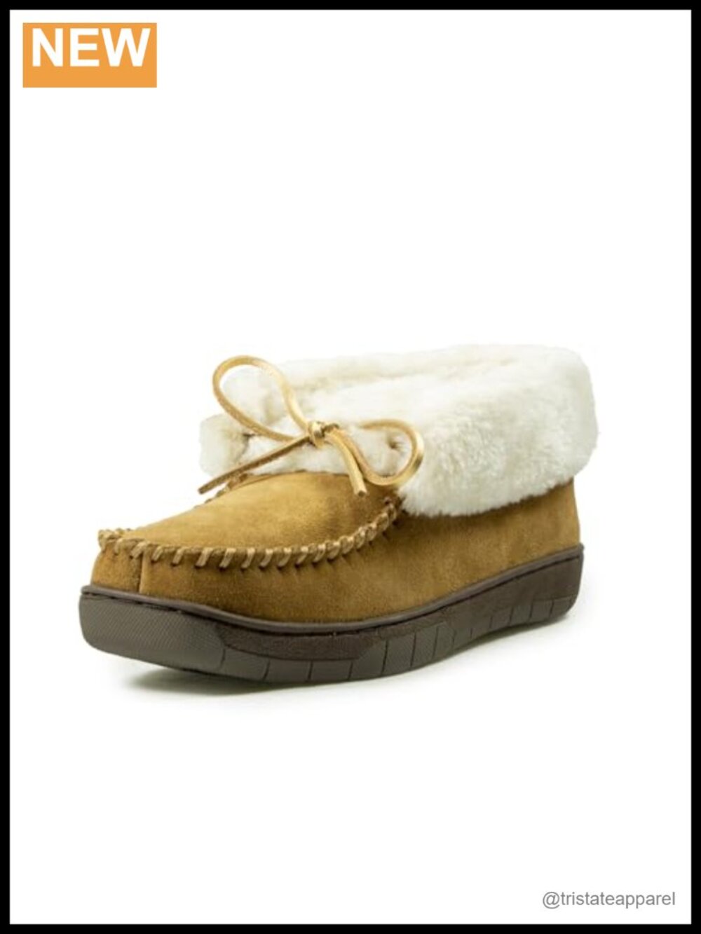 Suede Leather Slippers with Foam Cushioning Indoor Outdoor Plush Lined